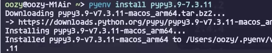 python install pypy3