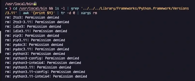 파이썬 삭제 에러